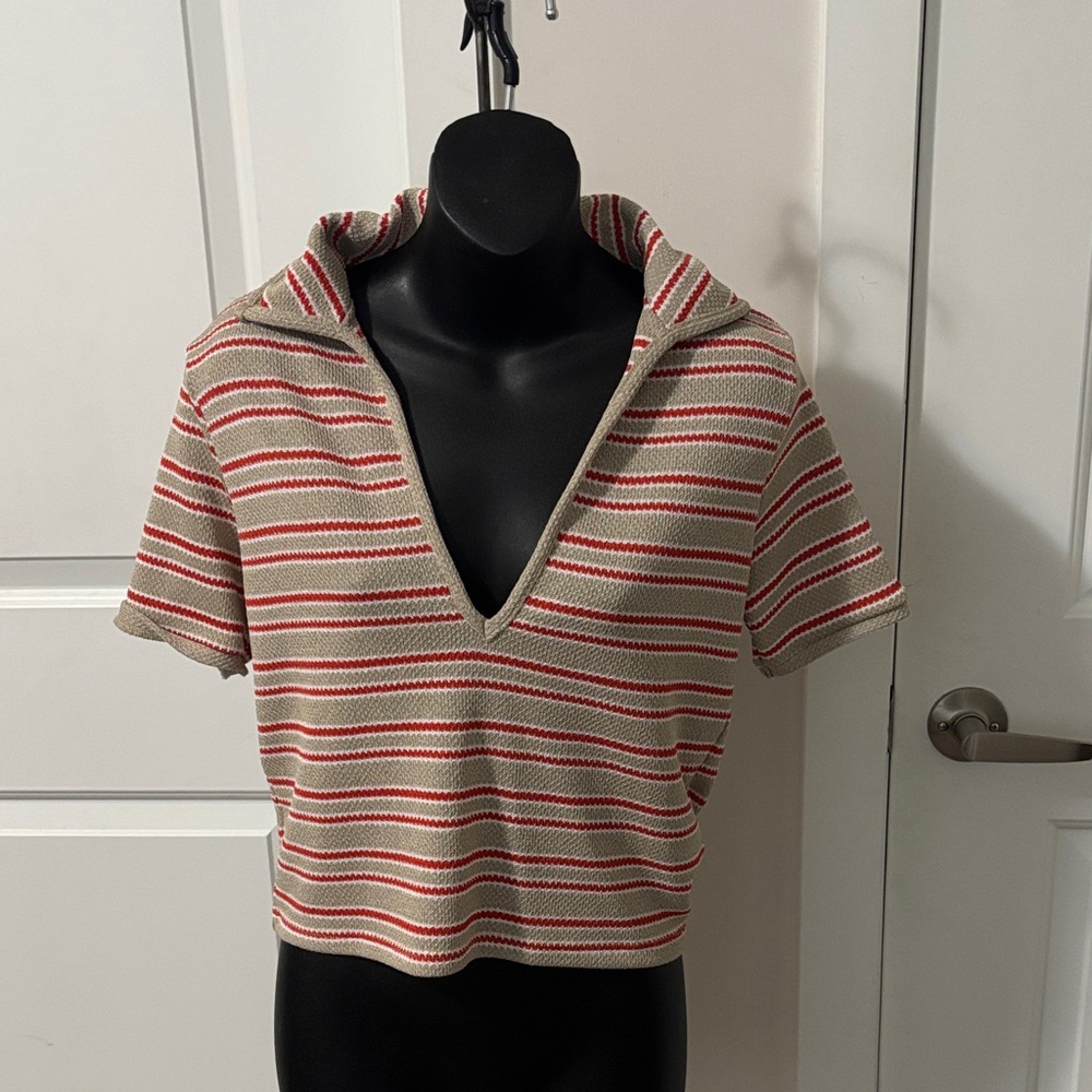 2/$15 Striped V-Neck Women’s Top